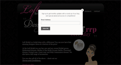 Desktop Screenshot of loftbridal.com